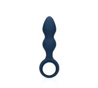 Loveline - Teardrop Shaped Anal Plug - Large - Baltic Blue