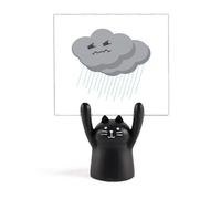 Loveliness Rainstorm Feeling Memo Holder Cartoon Black Cat Stand Decoration