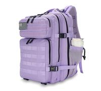 Lovelinks21 25L Tactical Backpack Waterproof Military Backpack for Men and Women Assault Pack Small Velcro Travel Backpack, Light Purple, Daypack Backpacks