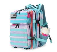 Lovelinks21 25L Tactical Backpack Waterproof Military Backpack for Men and Women Assault Pack Small Travel Backpack, Rainbow colours, 25L