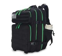 Lovelinks21 25L Tactical Backpack Waterproof Military Tactical Backpack for Men and Women Assault Pack Small Travel Backpack, Black Neon Green, S, Daypack Backpacks