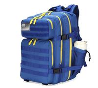 Lovelinks21 25L Tactical Backpack Waterproof Military Tactical Backpack for Men and Women Assault Pack Small Travel Backpack, Blue Yellow, S, Daypack Backpacks