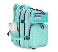 Lovelinks21, 3 Day Tactical Assault Backpack 45L Molle Waterproof Backpack, Green Mint, L