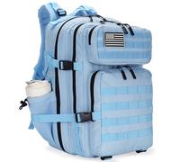 Lovelinks21 45L Tactical Assault Backpack 3 day assault pack with Molle Waterproof backpack Rucksack for Tactical Backpacks, Light Blue, L, Backpack