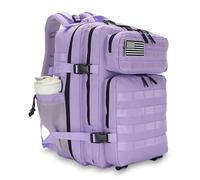 Lovelinks21 45L Tactical Assault Backpack 3 day assault pack with Molle Waterproof backpack Rucksack for Tactical Backpacks, Light Purple, L, Backpack
