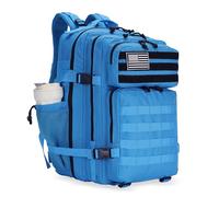 Lovelinks21 45L Tactical Assault Backpack 3 day assault pack with Molle Waterproof backpack Rucksack for Tactical Backpacks, Dark Blue, L, Backpack
