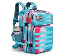 Lovelinks21 Tactical Assault Backpack 45L 3 Day Attack Pack with Molle Waterproof Backpack for Tactical Backpacks, rainbow, L
