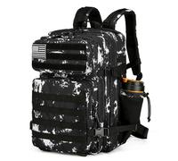 Lovelinks21 Tactical Backpack 25L Waterproof Military Backpack for Men Women Small Travel Backpack, Black Lightning, S