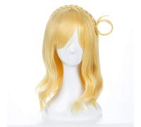 Lovelive! Sunshine Mari Ohara Cosplay Wig Women Golden Straight Synthetic Hair Love Live Aqours Halloween Party Costume Wigs KUJ6207
