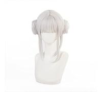 LoveLive! Superstar!! Cosplay Liella! Arashi Chisato Wig Grey Buns Long Straight Ponytail Heat Resistant Hair Role Play