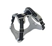 Lovellino Dual Clips No Pull Dog Harness with Handle - Easy On/Off, Comfortable, Durable, No Choke and Ideal for Walking & Training (Black, Medium)
