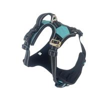 Lovellino No-Pull Dog Harness with Handle - Reflective, Adjustable, Dual Leash Clips, Easy On/Off, Perfect for Training and Control, Anti-Pull Design for Safe Walks (Blue, S)