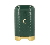 Lovello Coffee Tin with Modern Textured Finish Green Vintage Lovello Green