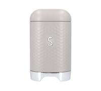 Lovello Sugar Container with Textured Finish & Snug-Fitting Lid in Grey Vintage in Cream Lovello Cream