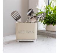 Lovello Utensil Holder with Space-Saving Design & Durable Base in Black Vintage in Cream Lovello Cream