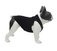 Lovelonglong 2019 Summer Pet Clothing, Dog Clothes Blank T-Shirts Ribbed Tanks Top Thread Vests for Bulldog Large Medium Small Dogs 100% Cotton Black XL
