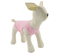 Lovelonglong 2019 Summer Pet Clothing, Dog Clothes Blank T-Shirts Ribbed Tanks Top Thread Vests for Large Medium Small Dogs 100% Cotton Pink XS