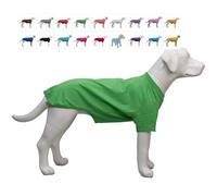 Lovelonglong Bulldog Clothes Dog Clothing Blank T-Shirt Tee for French, English, American Pit Bull, Pug 100% Cotton Skin Care Green B-S