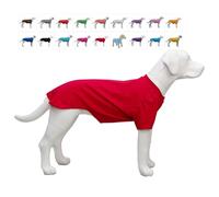 Lovelonglong Bulldog Clothes Dog Clothing Blank T-Shirt Tee Shirts for French Bulldog English Bulldog American Pit Bull Pugs 100% Cotton Skin Care Red B-M