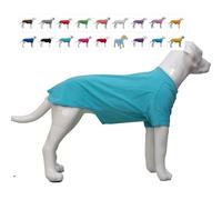 Lovelonglong Bulldog Clothes Dog Clothing Blank T-Shirt Tee Shirts for French Bulldog English Bulldog American Pit Bull Pugs 100% Cotton Skin Care Turquoise B-L