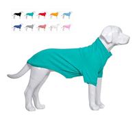 Lovelonglong Dog Pullover Sweatshirt Autumn Winter Cold Weather Dog T-Shirts for Small Medium Large Size Dogs Boston Terrier Clothes Turquoise XL