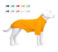 Lovelonglong Dog Pullover Sweatshirt Autumn Winter Cold Weather Dog T-Shirts for Small Medium Large Size Dogs Husky Clothes Orange XXL