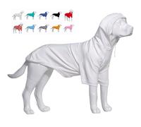 Lovelonglong Pet Clothing Clothes Dog Coat Hoodies Winter Autumn Sweatshirt for Small Middle Large Size Dogs 11 Colors 100% Cotton 2018 New (XXL, Off-White)