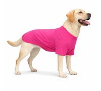 Lovelonglong Pet Clothing Dog Costumes Basic Blank T-Shirt Tee Shirts for Large Dogs Rosered XXXXL