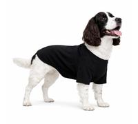 Lovelonglong Pet Clothing Dog Costumes Basic Blank T-Shirt Tee Shirts for Medium Dogs Black XXL