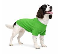 Lovelonglong Pet Clothing Dog Costumes Basic Blank T-Shirt Tee Shirts for Medium Dogs Green XXL