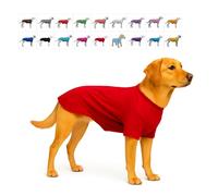 Lovelonglong Pet Clothing Dog Costumes Basic Blank T-Shirt Tee Shirts for Medium Dogs Lobster Pink XXL