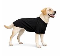 Lovelonglong Pet Clothing Dog Costumes Basic Blank T-Shirt Tee Shirts for Medium Large Dogs Black XXXL