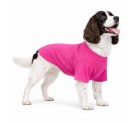 Lovelonglong Pet Clothing Dog Costumes Basic Blank T-Shirt Tee Shirts for Medium Large Dogs Rosered XXL+