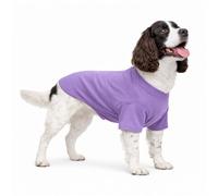 Lovelonglong Pet Clothing Dog Costumes Basic Blank T-Shirt Tee Shirts for Medium Large Dogs Violet XXL+