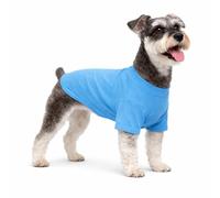 Lovelonglong Pet Clothing Dog Costumes Basic Blank T-Shirt Tee Shirts for Medium Small Dogs Lake-blue XL