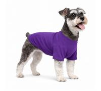 Lovelonglong Pet Clothing Dog Costumes Basic Blank T-Shirt Tee Shirts for Medium Small Dogs Purple XL