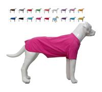 Lovelonglong Pet Clothing Dog Costumes Basic Blank T-Shirt Tee Shirts for Small Dogs Rosered L