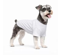 Lovelonglong Pet Clothing Dog Costumes Basic Blank T-Shirt Tee Shirts for Small Dogs White L