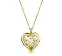 LOVELOX Lockets Women's Full Scroll Heart Engraved Locket in Gold LOVELOX Lockets Gold One Size