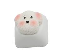 Lovely 3D Dog Key Cap for Mechanical Keyboard Resin Key Cap with Smooth Texture and Easy Installation