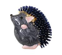 Lovely 3D Hedgehog Brooch Pin with Secure Fastening Vintage Inspired Jewelry Accessories for Daily Wear Colorful Coating Brooch