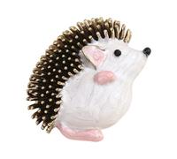 Lovely 3D Hedgehog Brooch Pin with Secure Fastening Vintage Inspired Jewelry Accessories for Daily Wear Colorful Coating Brooch