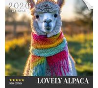 Lovely Alpaca Calendar 2026: A year of fluffy and gentle alpacas