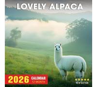 Lovely Alpaca Calendar 2026: A year of fluffy and gentle alpacas