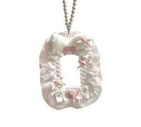 Lovely angel wings card holder soft plush keychain with soft plush material decoration for daily commute or outdoor daily life, フリーサイズ