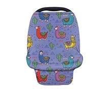Lovely Animal Pattern Baby Car Seat Cover Canopy and Nursing Cover, Fansu Breastfeeding Cover Ups Multi Use Infant Stroller Canopy Privacy Cover Ultra-Soft and Breathable (Color Alpaca)