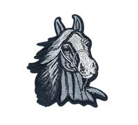 Lovely Animal Repair Patches Ponies Iron On Embroidered Patches Horse Head Sew On Decorative Appliques for Clothes Hat Sewing Embroidered Horse Head Iron On/sew