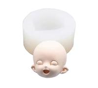 Lovely Baby Human Face Silicone Mold Fondant Chocolate Cupcake Soap Molds Face Mold