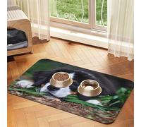 Lovely Bernese Mountain Dog,Waterproof Pet Feeding Mat,PU Leather Placemats for Cat Dog Water Bowl,Food Mats,40x60cm
