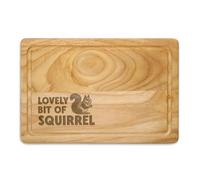 Lovely Bit of Squirrel Chopping Board Funny Engraved Wooden Kitchen Gift | A line from the dinner table that nobody in the family has let go of